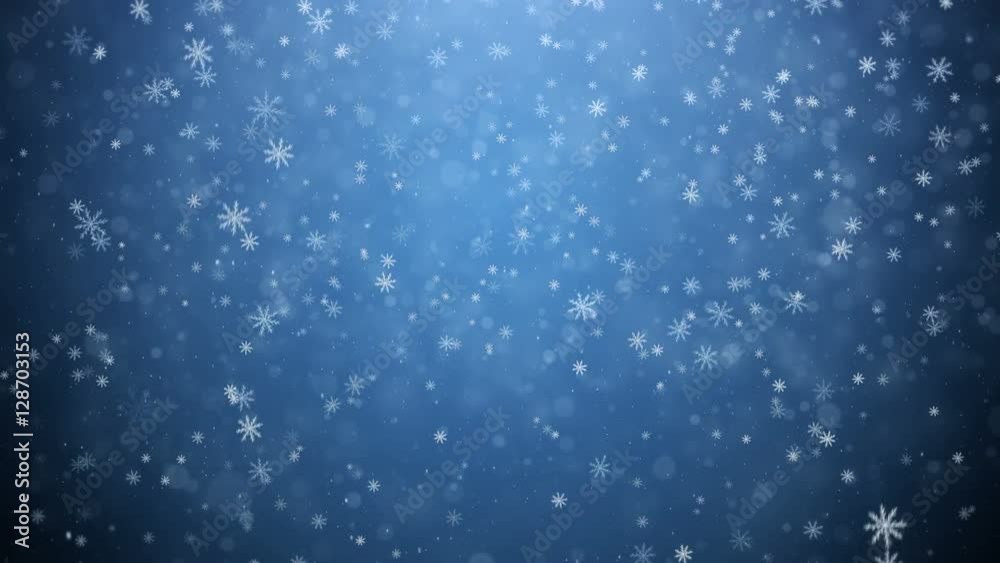 Falling snowflakes, snow background