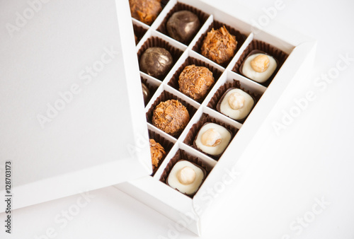 Beautiful sweets in the gift box