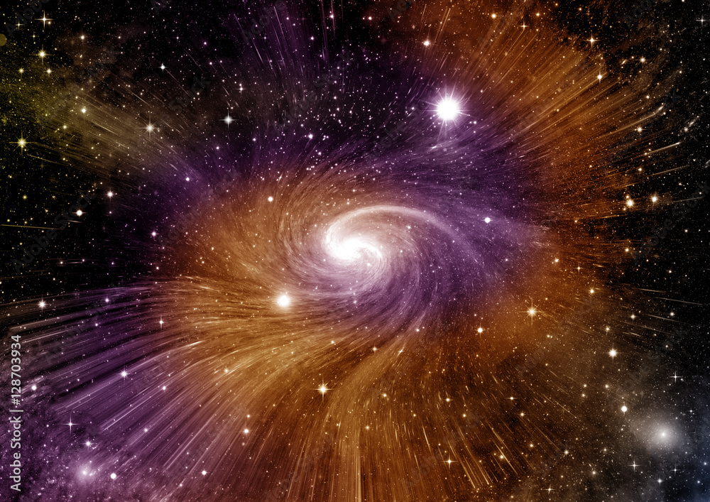 galaxy in a free space galaxy in a free space