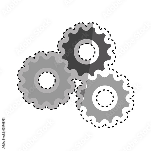 Gear cog wheel icon vector illustration graphic design