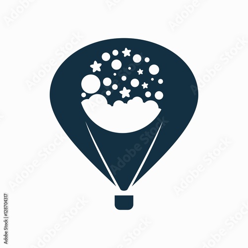 Balloon air logo design, balloon air design, balloon air vector