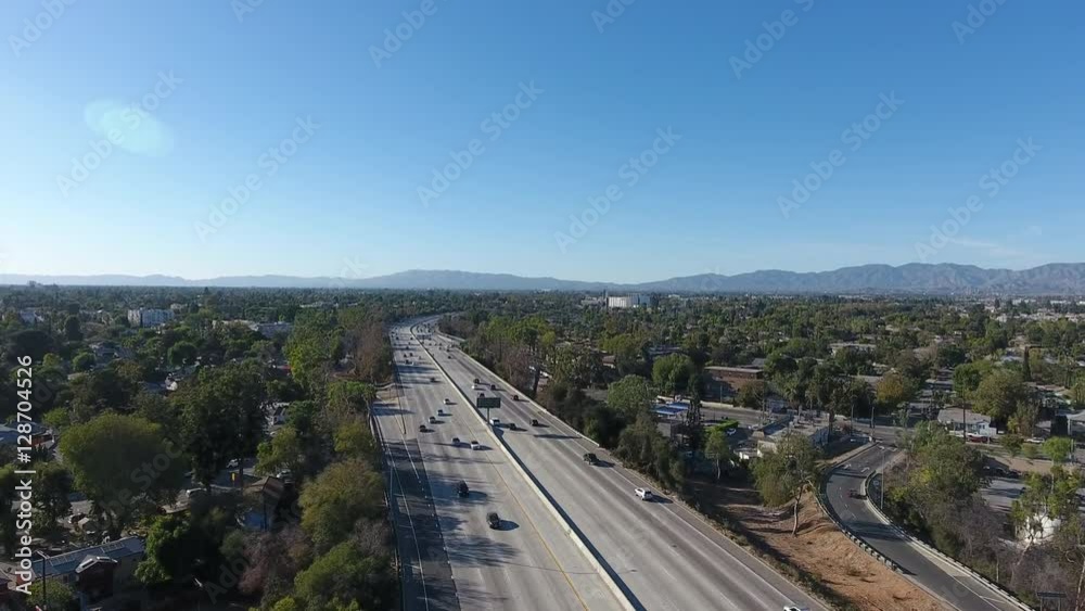 Freeway Aerial Los Angeles Freeway Aerial Los Angeles