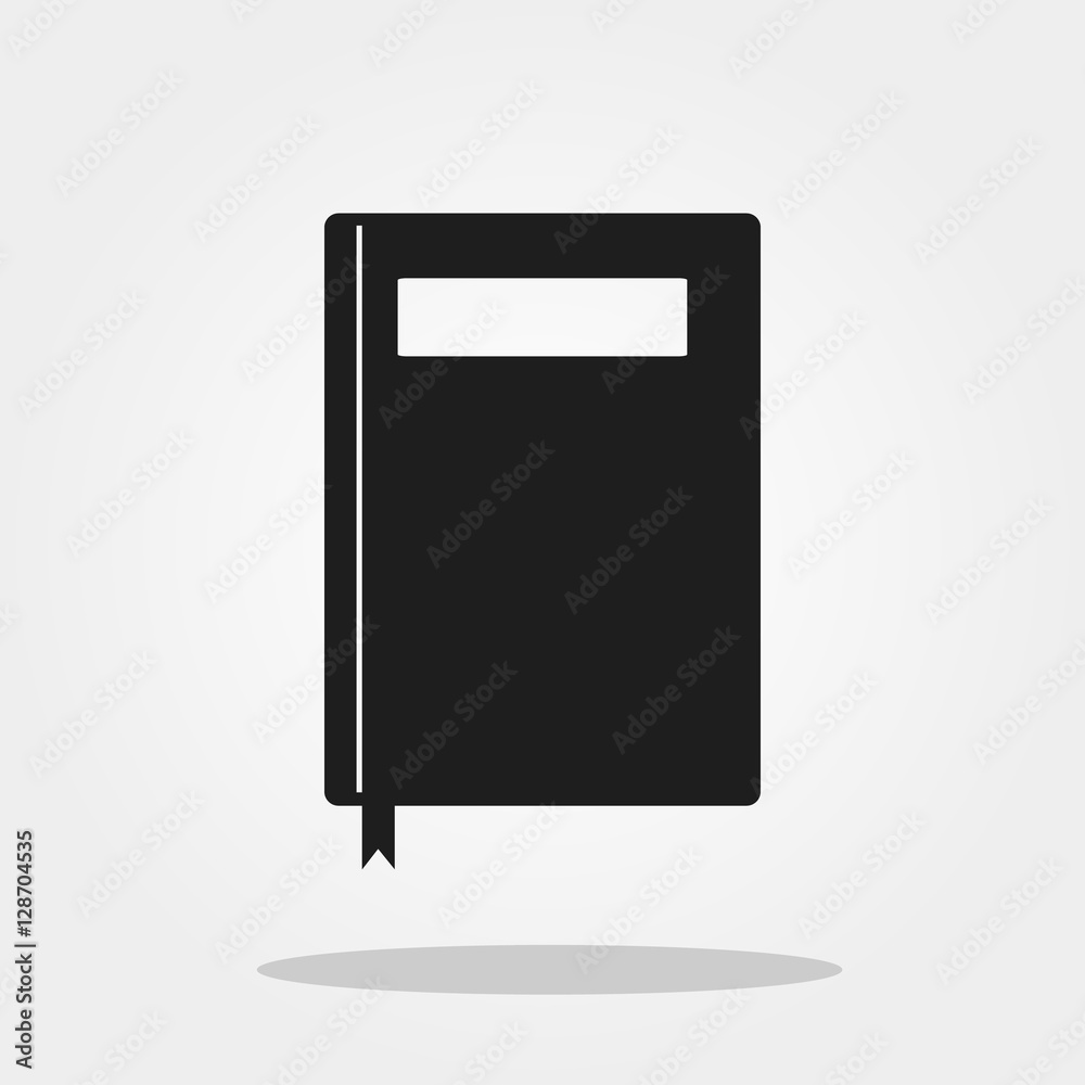 Note book cute icon in trendy flat style isolated on grey background. School symbol for your design, logo, UI. Vector illustration, EPS10. Note book cute icon in trendy flat style isolated on grey background. School symbol for your design, logo, UI. Vector illustration, EPS10.