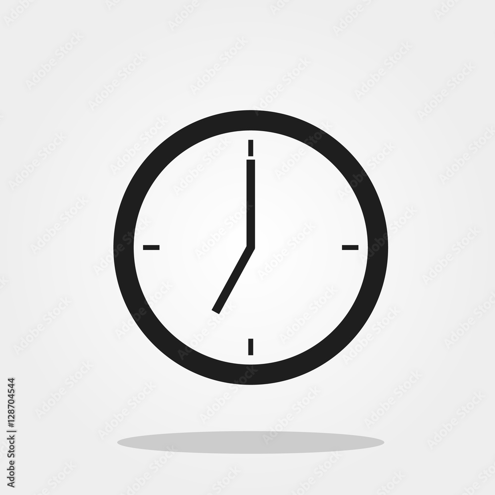 Clock icon. Clock Time symbol flat style. design web site icon, logo, app,  UI. Illustration - Vector. EPS10. 4338226 Vector Art at Vecteezy