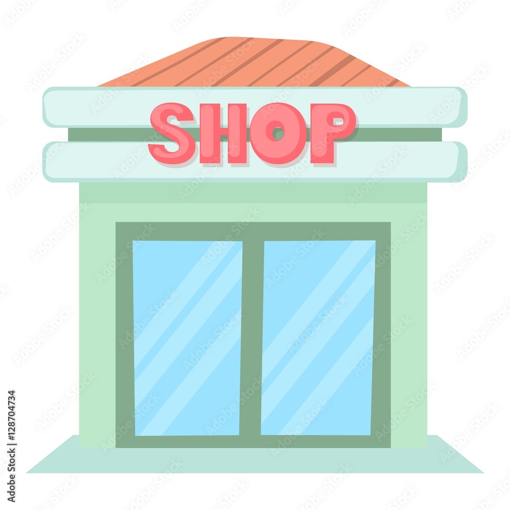 Shop icon. Cartoon illustration of shop vector icon for web Shop icon. Cartoon illustration of shop vector icon for web
