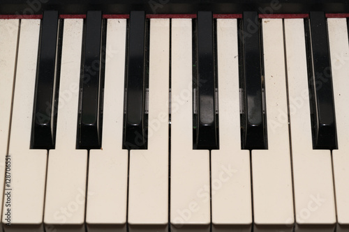 Konstfotografi Old Piano keyboard