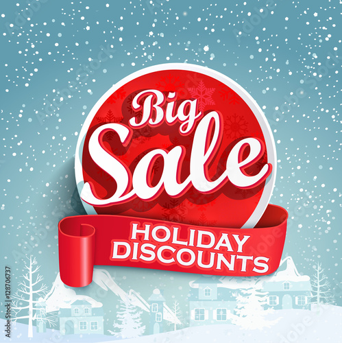 Concept of discount, vector.