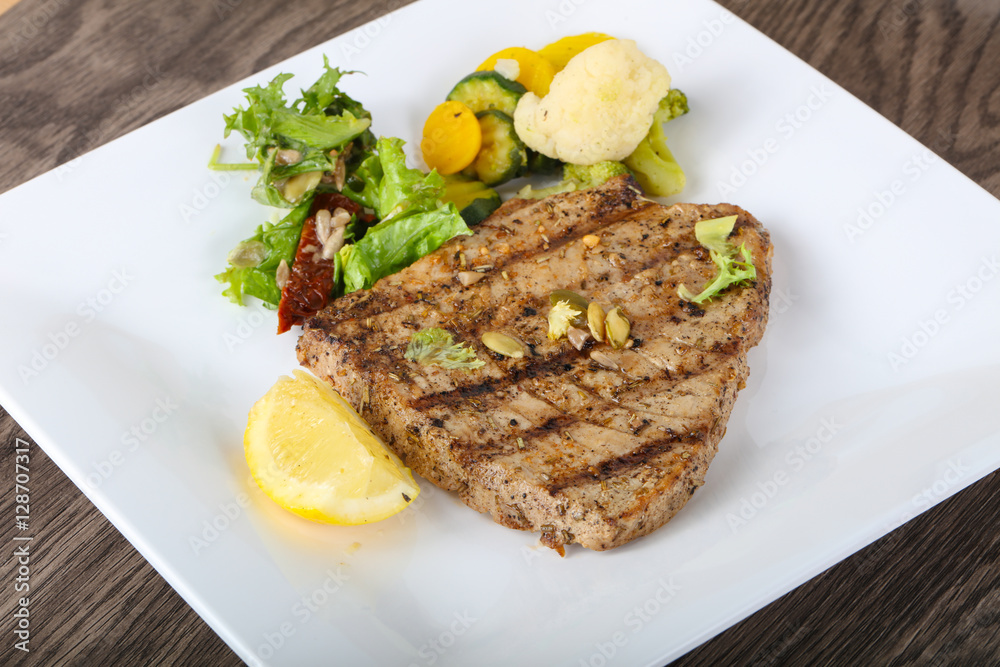 Grilled tuna steak Grilled tuna steak
