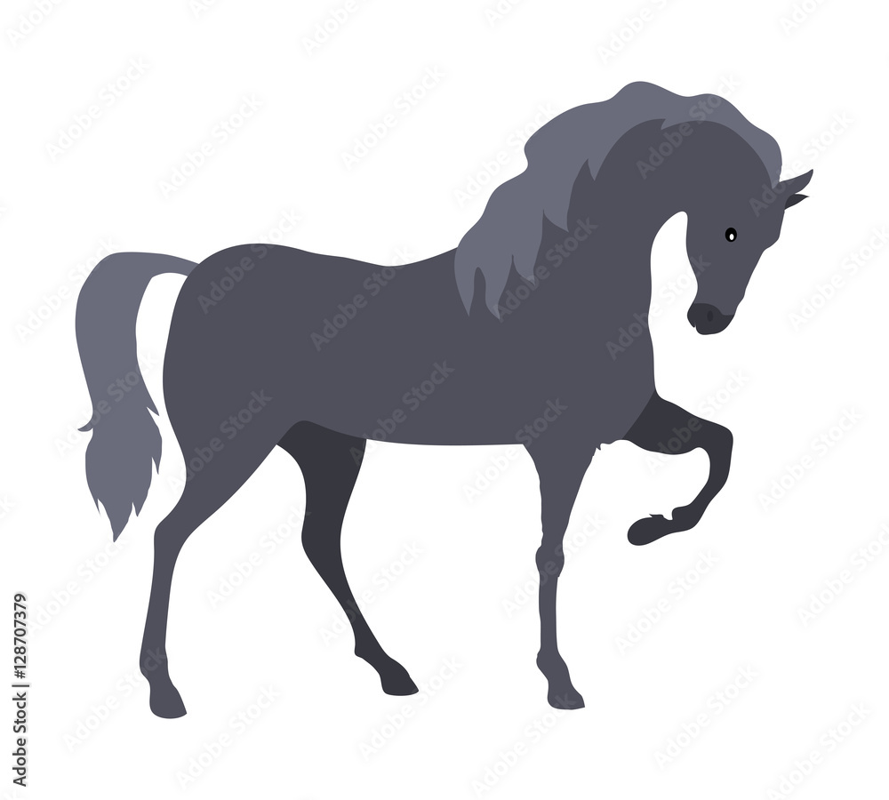 Obraz premium Horse Vector Illustration in Flat Design