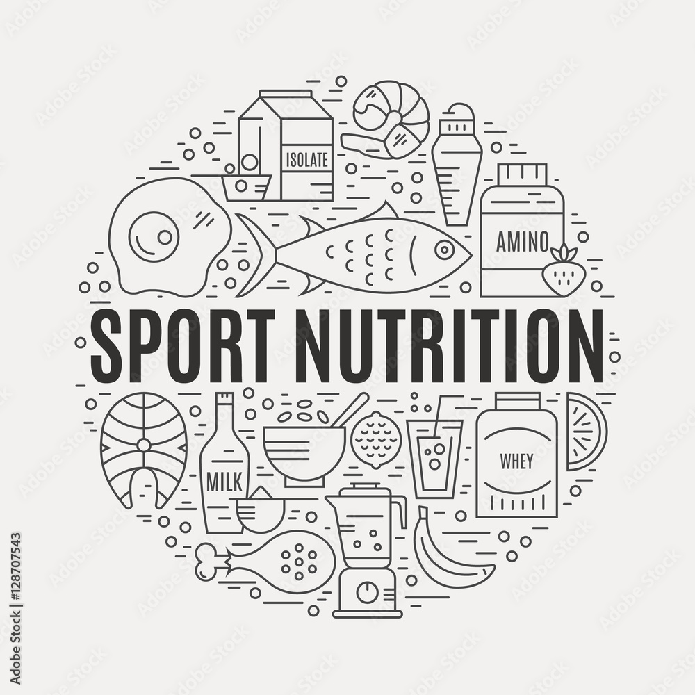 Sport Nutrition Concept