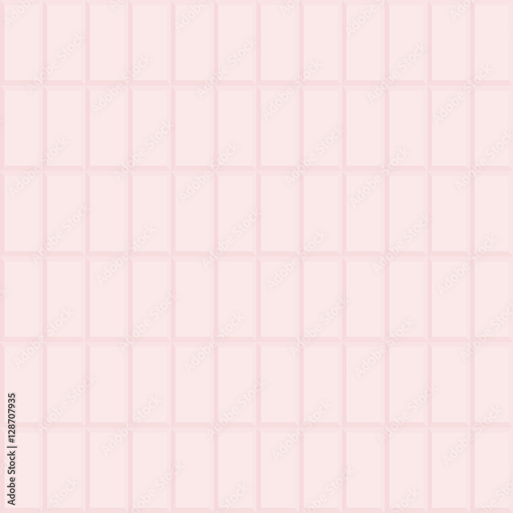 Fototapeta premium Seamless background with pink volume rectangles. Modern volume geometric pattern with repeating shapes