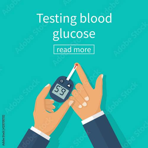 Diabetes concept vector