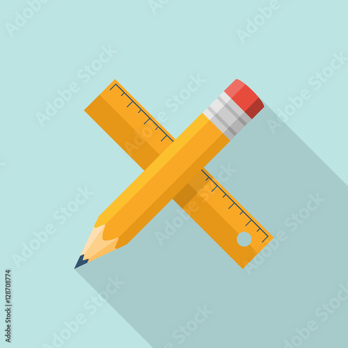 Ruler pencil icon