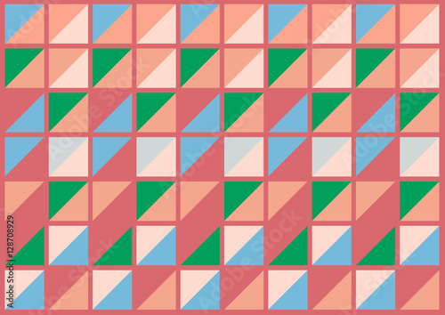 Wallpaper Mural Geometric pattern background | pink green blue colorful graphic design | wallpaper backdrop art Torontodigital.ca