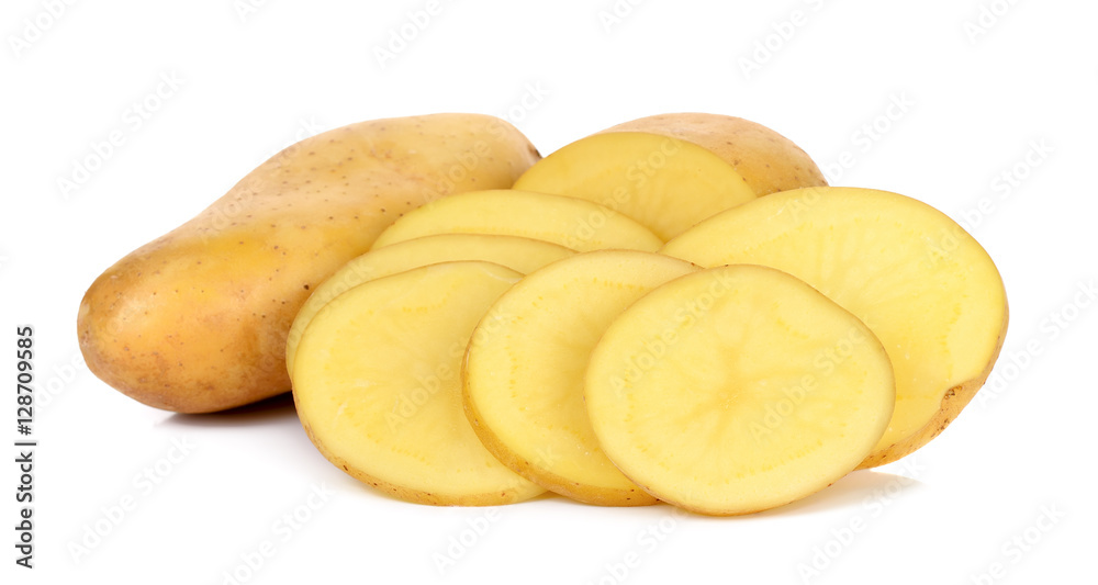 Potato isolated on the white background