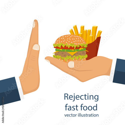 Rejecting offered junk food
