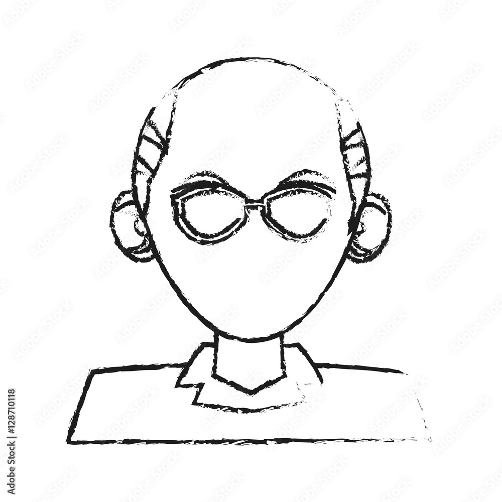 Obraz premium Man icon. Male avatar person people and human theme. Isolated design. Vector illustration