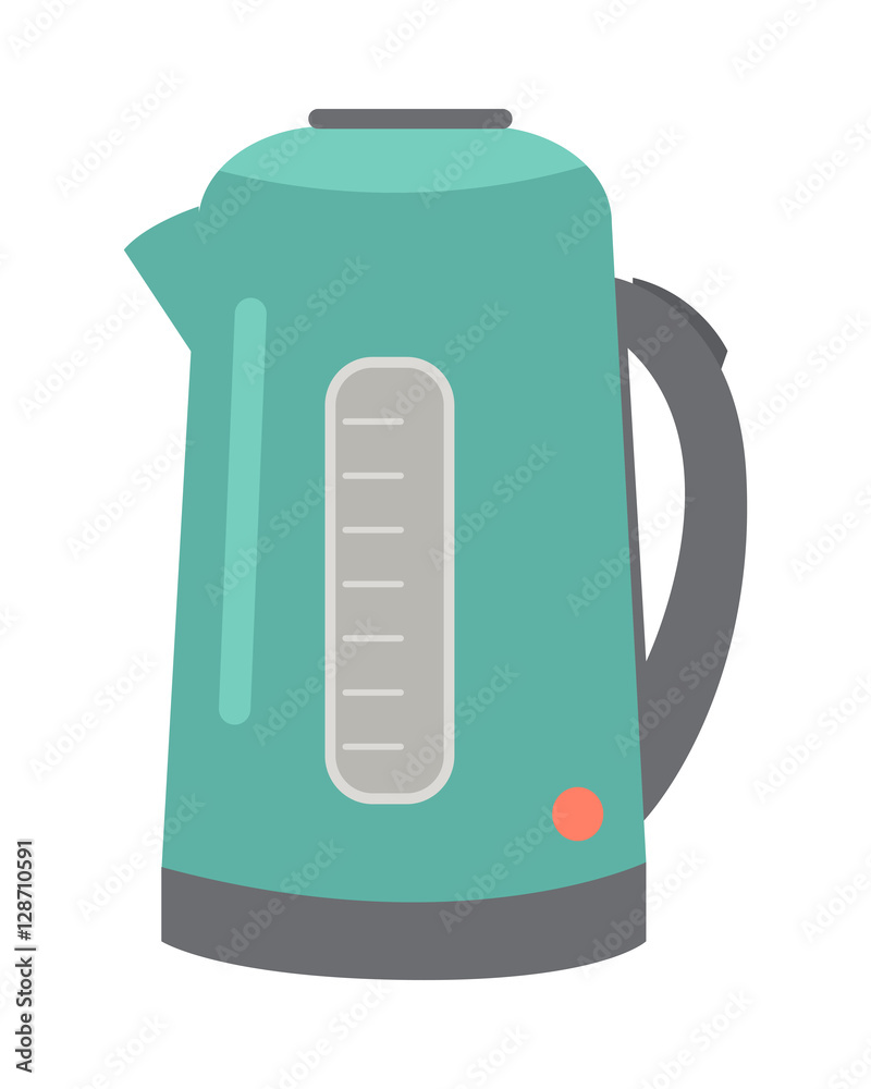 Teapot or Electric Kettle Isolated on White Vector Teapot or Electric Kettle Isolated on White Vector