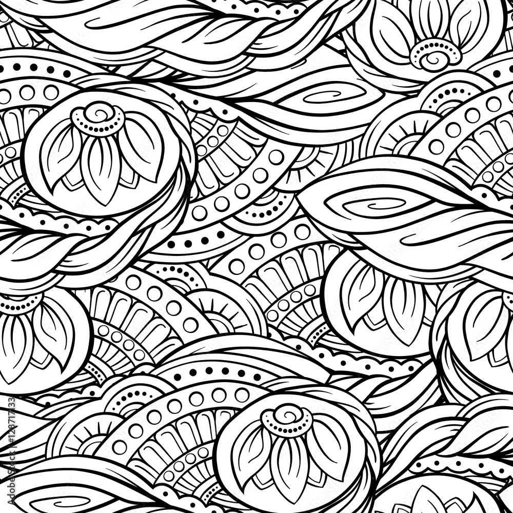 Fantasy decorative ornamental seamless pattern Fantasy decorative ornamental seamless pattern