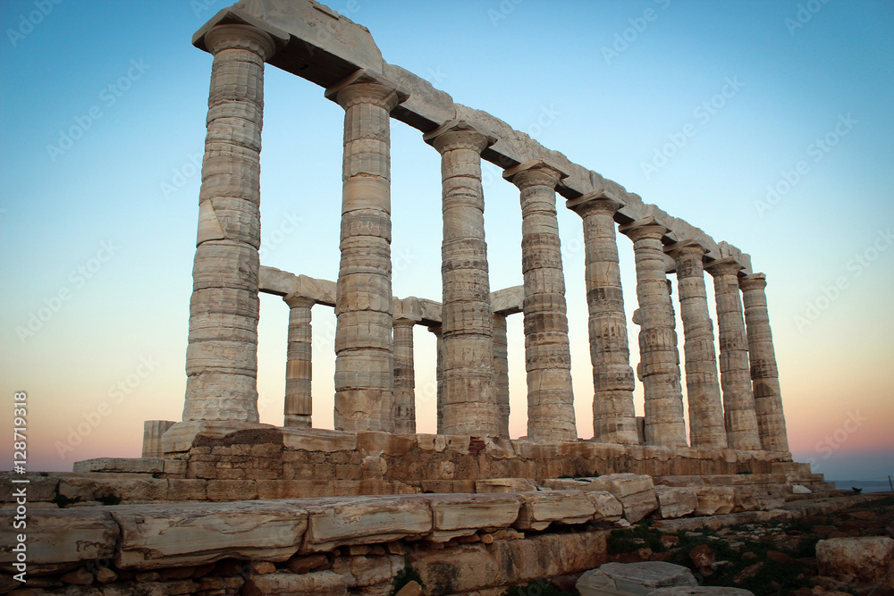 Temple Of Poseidon on Cape Sounion, Greece