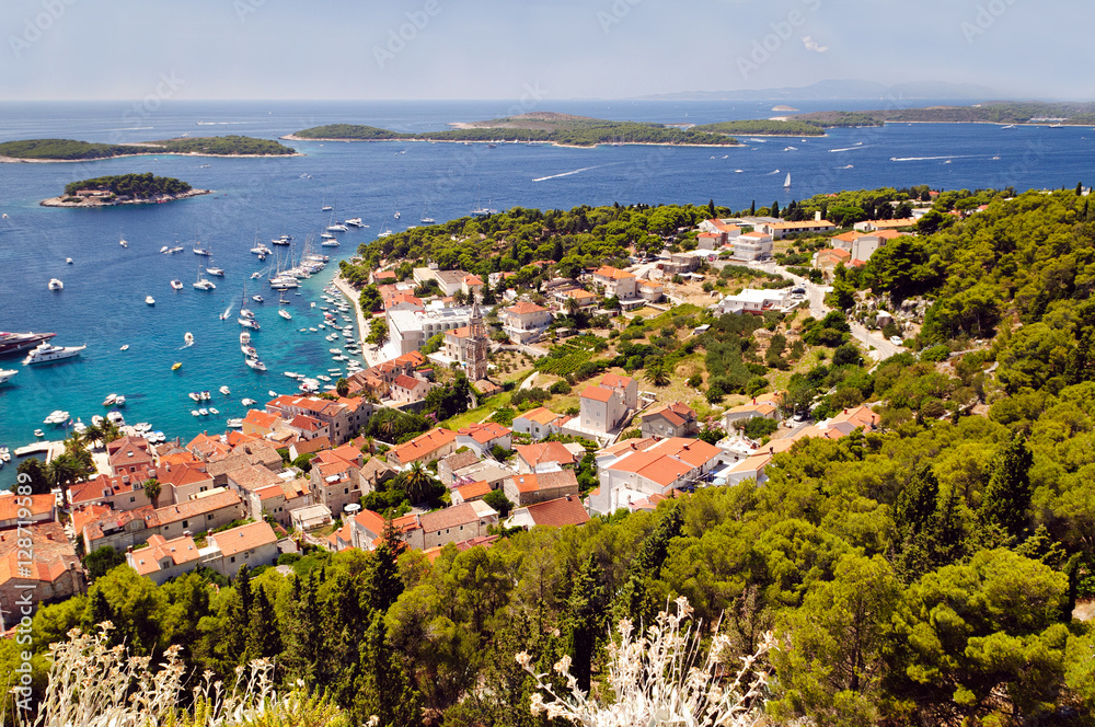 Mediterranean islands shot in isle of Hvar, Croatia.