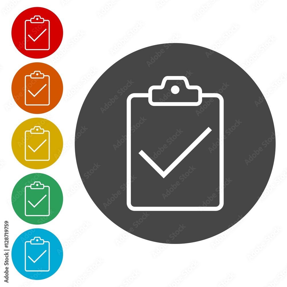 Check List isolated flat linear icon Check List isolated flat linear icon