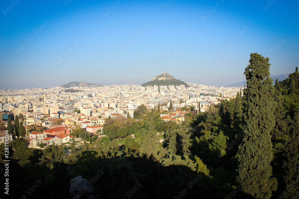 City of Athens panorama from the basement of Acropolis, Greece