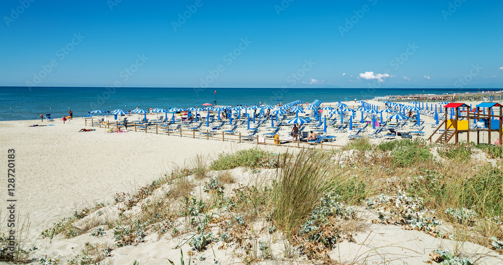 Sandstrand  Calambrone Toskana