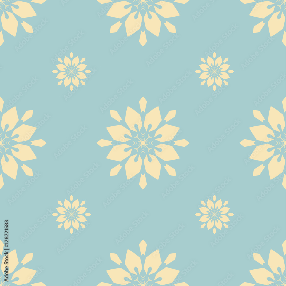 Christmas snowflakes seamless background. Christmas snowflakes seamless background.
