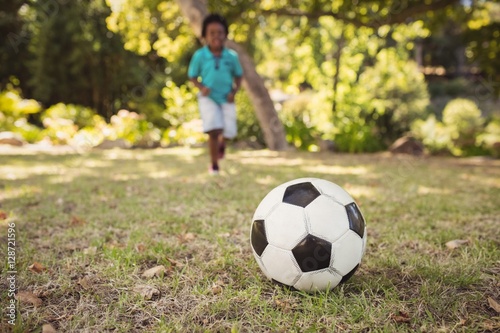 happy child playing football © WavebreakMediaMicro