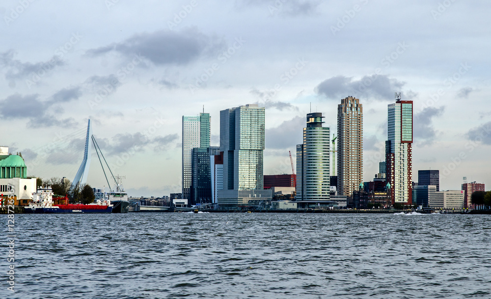 Fototapeta premium Rotterdem Skyline