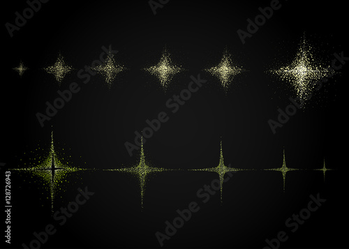 Vector effect. Effect for game. Explode effect animation. Cartoon explosion frames