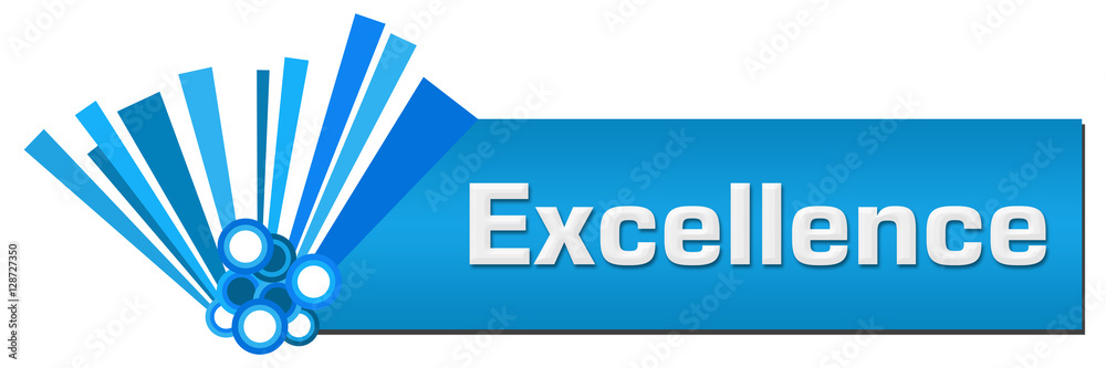Obraz premium Excellence Blue Graphical Horizontal 
