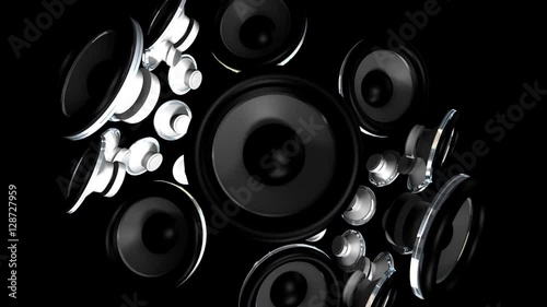 Rotating 3D Speakers with Alpha Channel