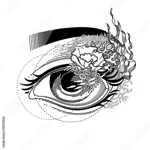 Abstract graphic eye