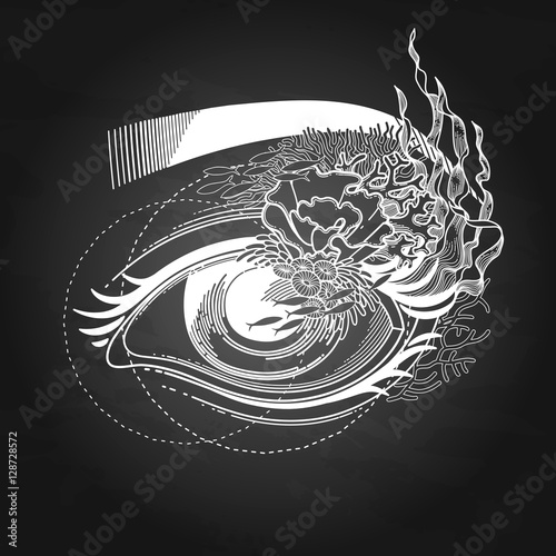 Abstract graphic eye