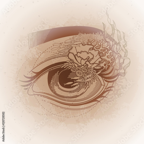 Abstract graphic eye