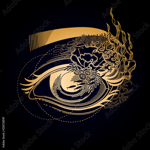 Abstract graphic eye