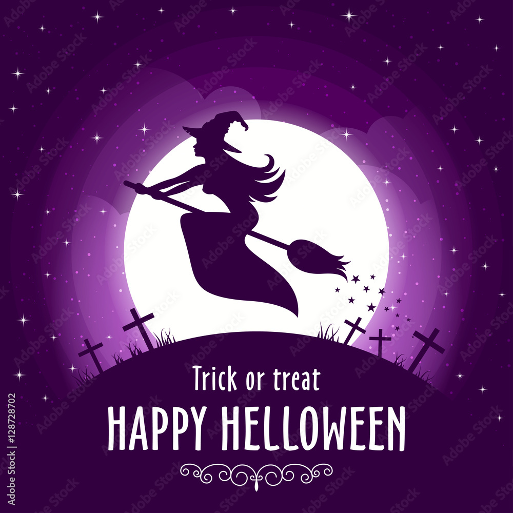 Happy Halloween. Vector illustration card. Happy Halloween. Vector illustration card.