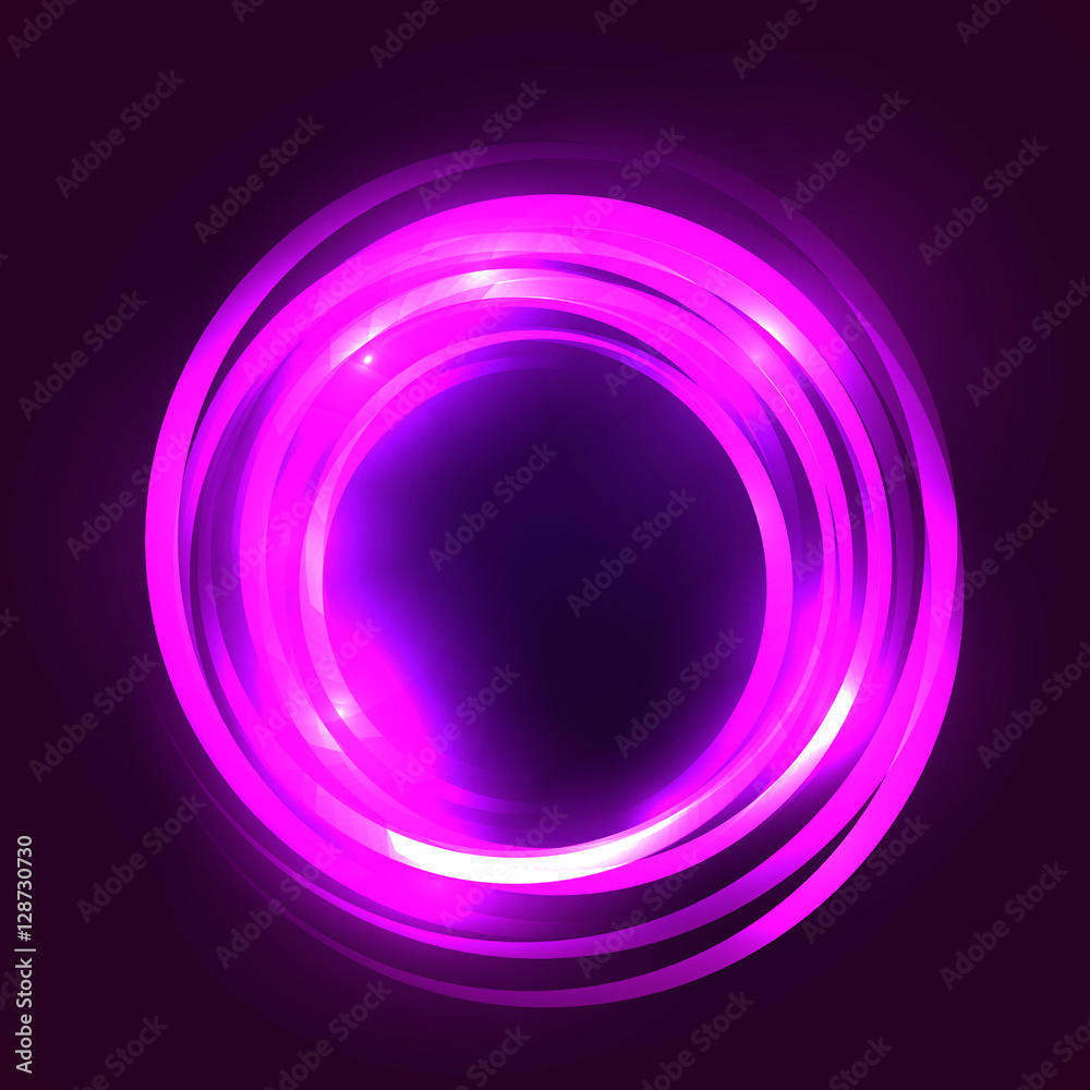 Square illustration with glowing circular frame. Vector element for your creativity Square illustration with glowing circular frame. Vector element for your creativity