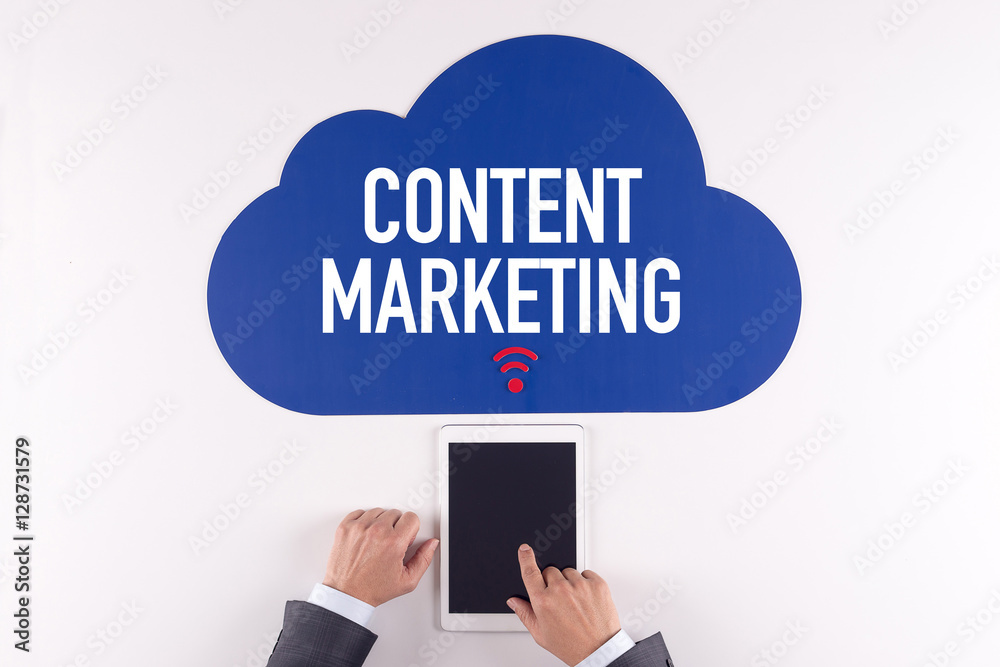 Cloud technology with a word CONTENT MARKETING Cloud technology with a word CONTENT MARKETING