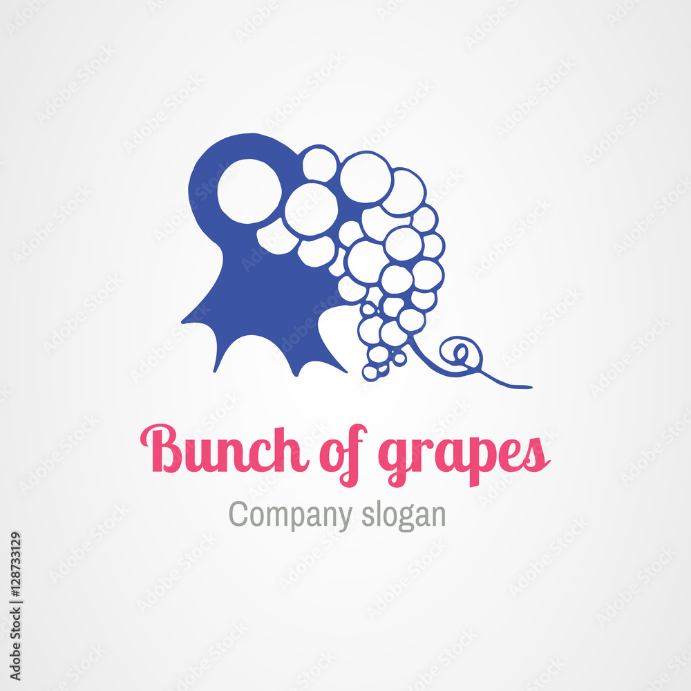 Obraz premium logo grapes