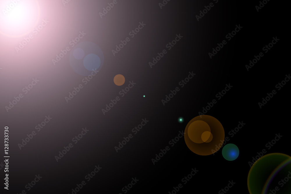 Sun light effect on the black color background ,Sun light illustration background Sun light effect on the black color background ,Sun light illustration background
