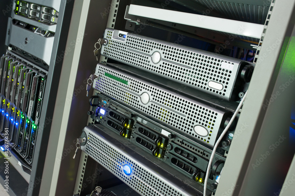 Network servers in data room Domestic Room Network servers in data room Domestic Room