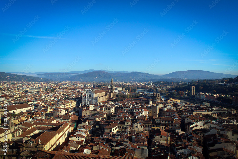 Panorama of city of Florence, Italy