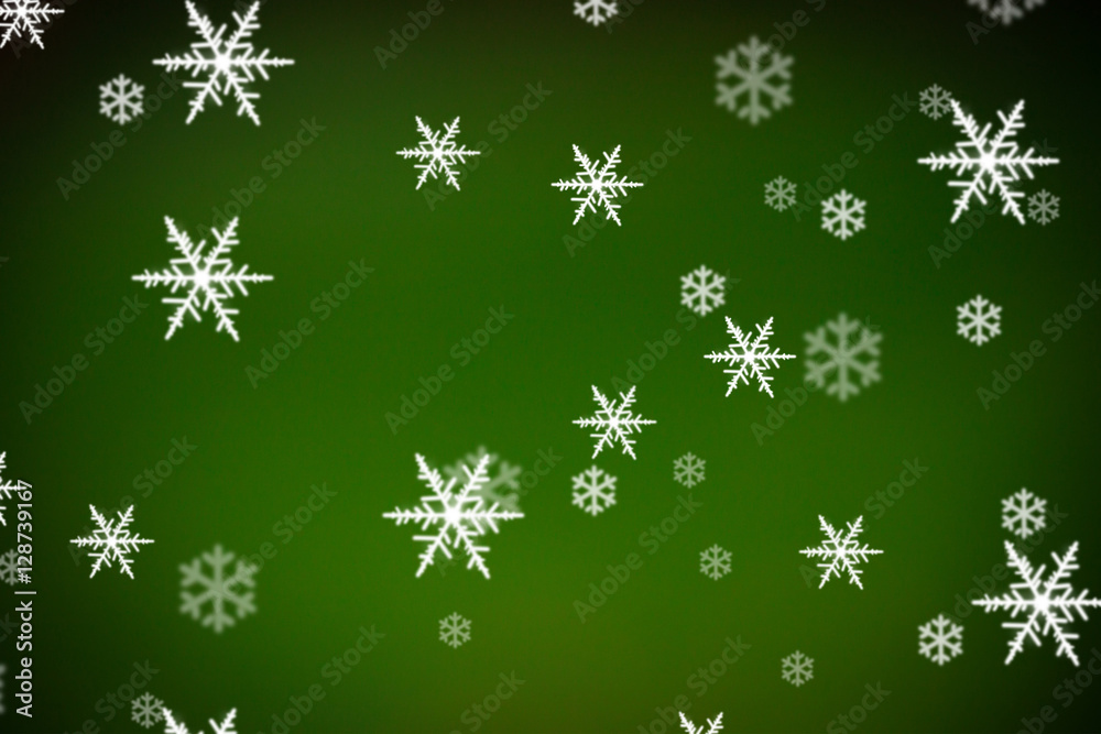 Christmas background with snowflakes and Christmas lights Christmas background with snowflakes and Christmas lights