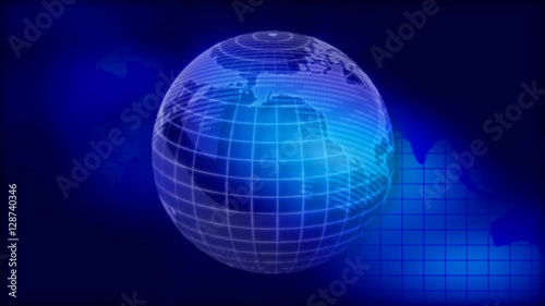 Stylized Dotted Blue Earth Background