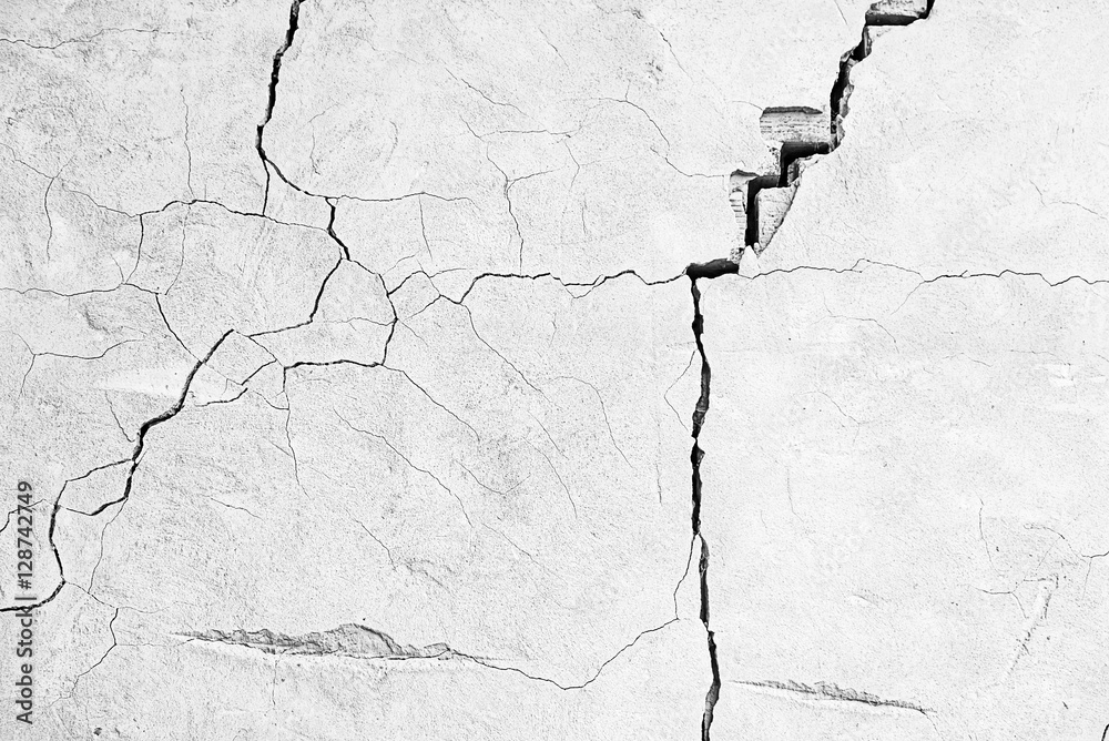 Wall torn and shredded Wall torn and shredded