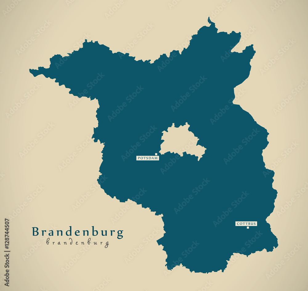 Modern Map - Brandenburg DE new design refreshed