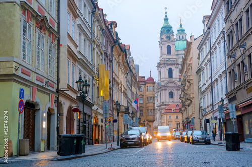 Prague, Czechia - November, 21, 2016: street in Old Prague , Czechia